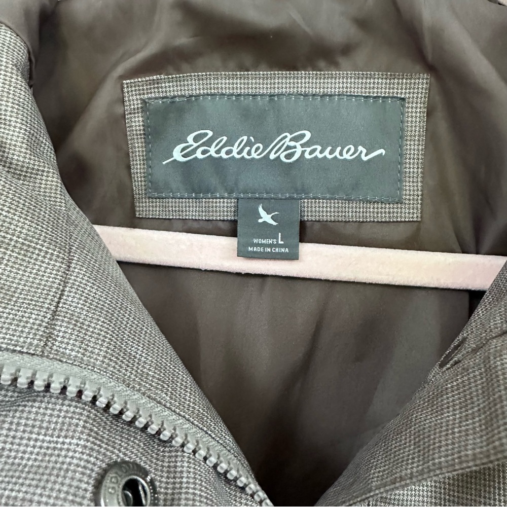 Eddie Bauer Weather Edge Rain Jacket Women's Hooded - Brown - Picture 8 of 11